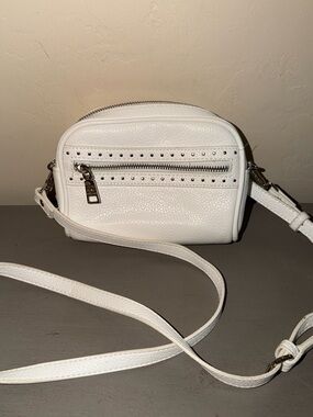 Steve Madden White Studded Crossbody Bag